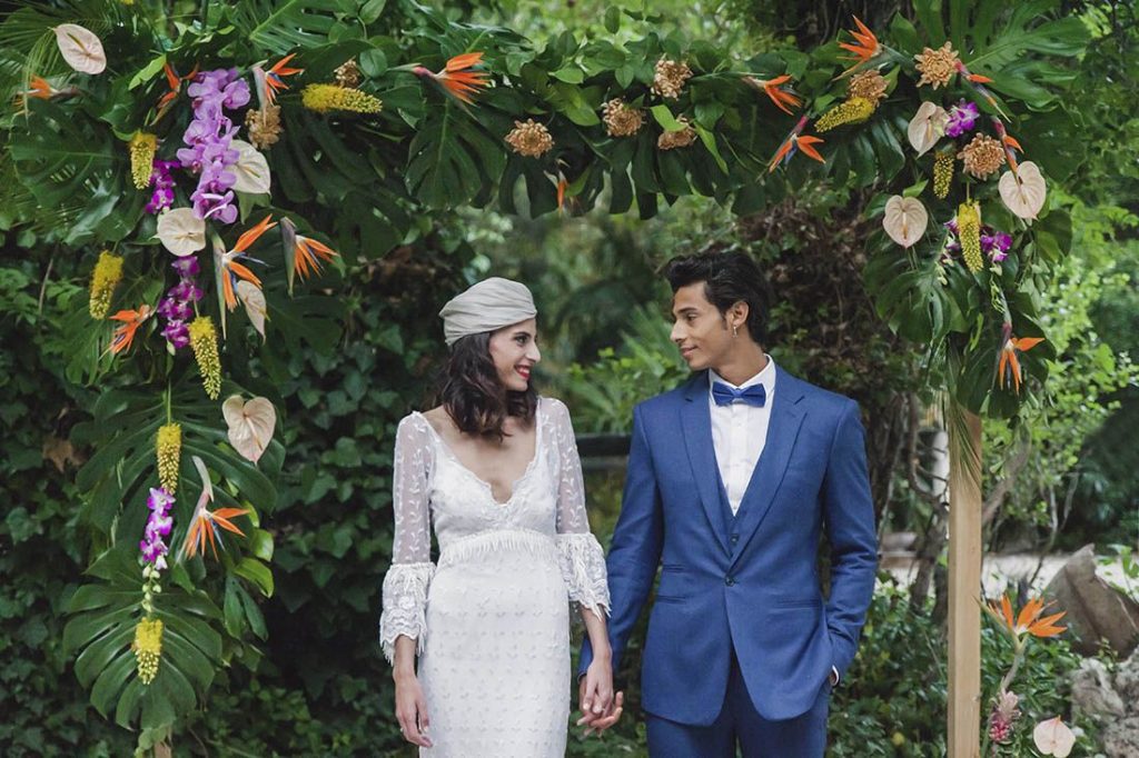 novias bohemias philodendron