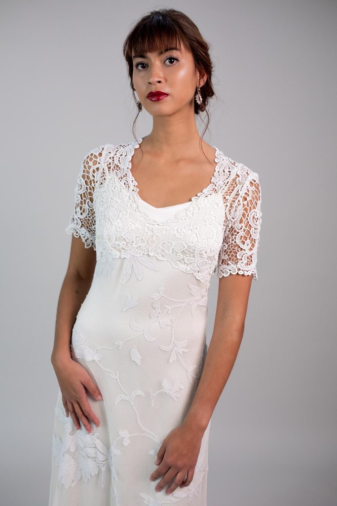 Guimaré vestido de novia colección Calma Laura Escribano Atelier